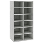 Betonszürke szerelt fa cipőtartó 54 x 34 x 100,5 cm 2