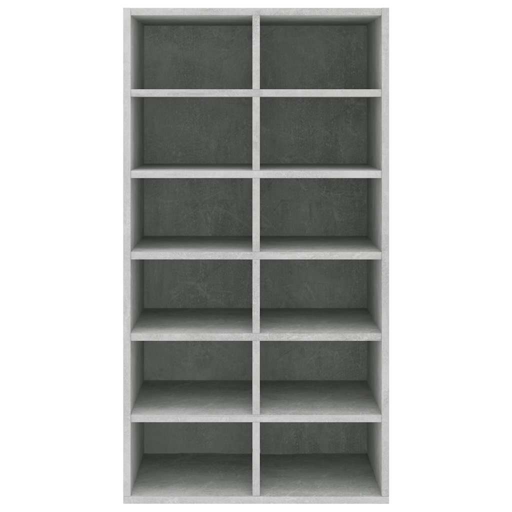 Betonszürke szerelt fa cipőtartó 54 x 34 x 100,5 cm 4