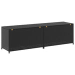 Fekete polyrattan kerti tárolóláda 200 x 50 x 60 cm 6