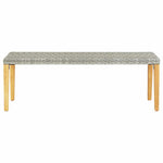 Szürke polyrattan kerti pad 80 cm 2