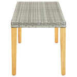 Szürke polyrattan kerti pad 80 cm 3