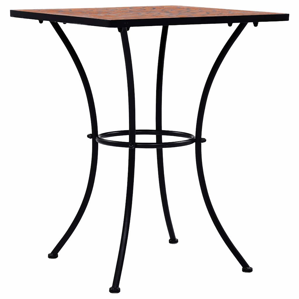 Terrakotta mozaikos bisztróasztal 60 cm 2