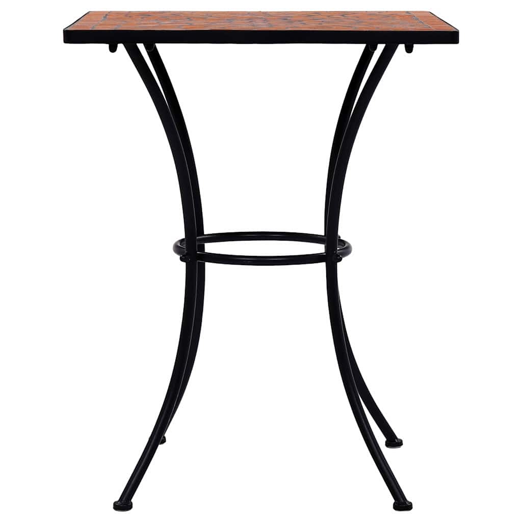 Terrakotta mozaikos bisztróasztal 60 cm 3