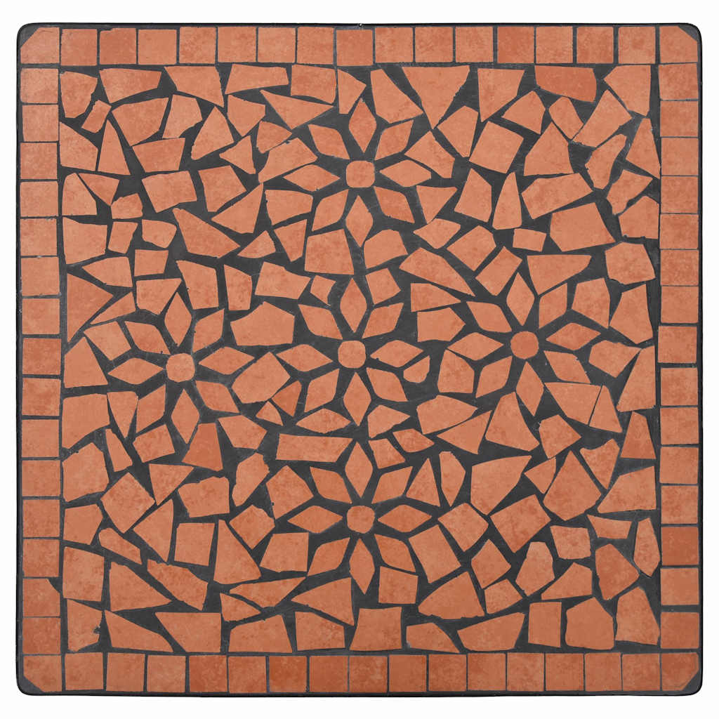 Terrakotta mozaikos bisztróasztal 60 cm 7
