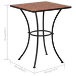 Terrakotta mozaikos bisztróasztal 60 cm 8