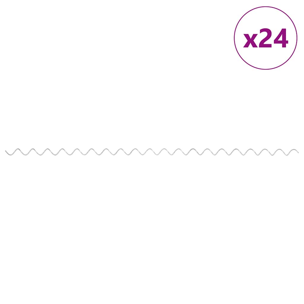 24 db horganyzott acél gabionspirál 100 cm 2