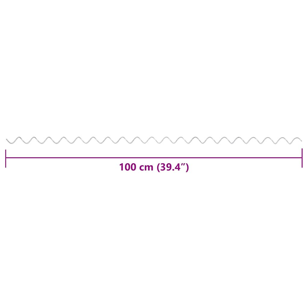 24 db horganyzott acél gabionspirál 100 cm 8