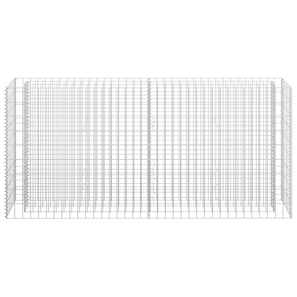 Horganyzott acél gabion magaságyás 180 x 30 x 90 cm 4