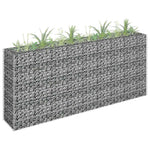 Horganyzott acél gabion magaságyás 180 x 30 x 90 cm