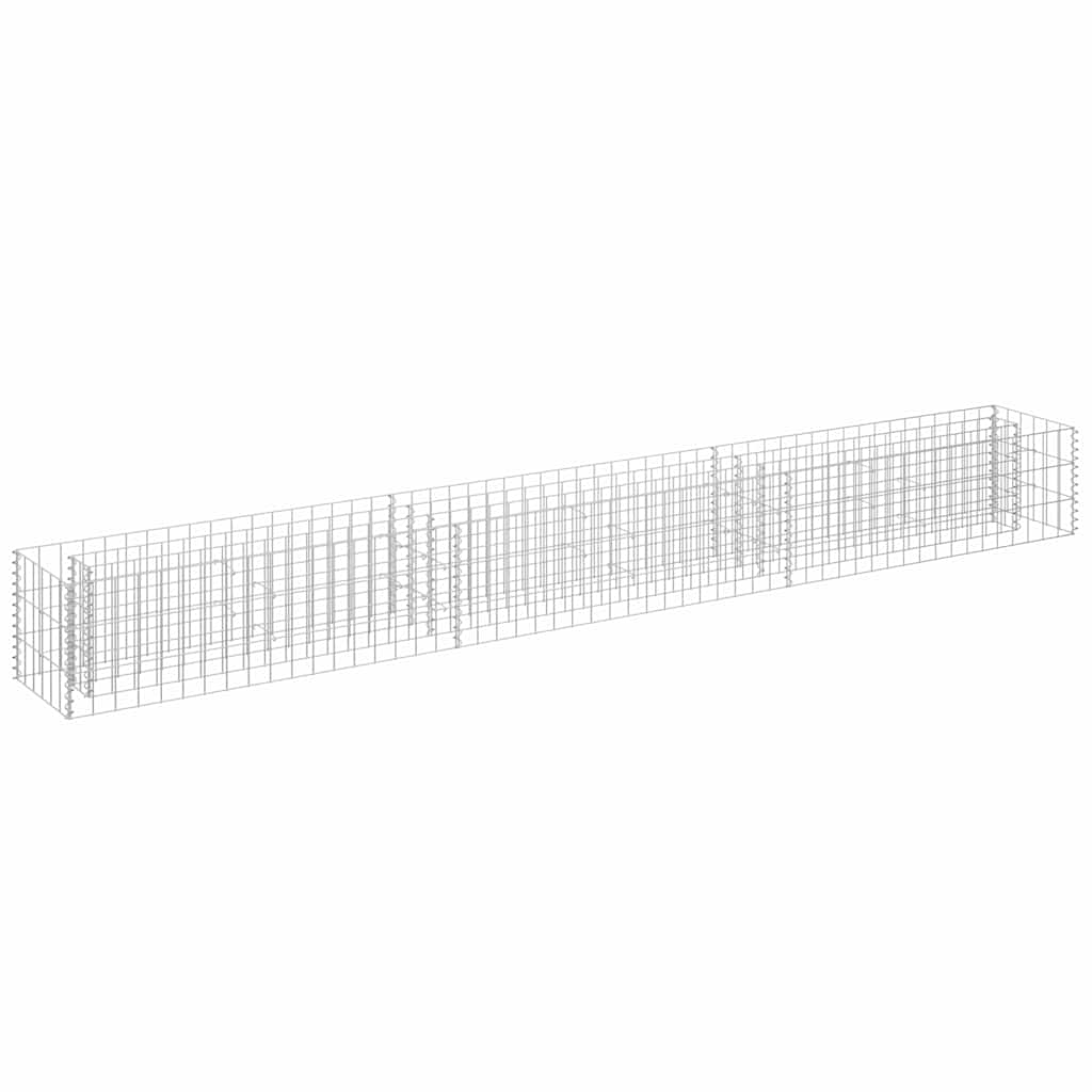 Horganyzott acél gabion magaságyás 270 x 30 x 30 cm 2