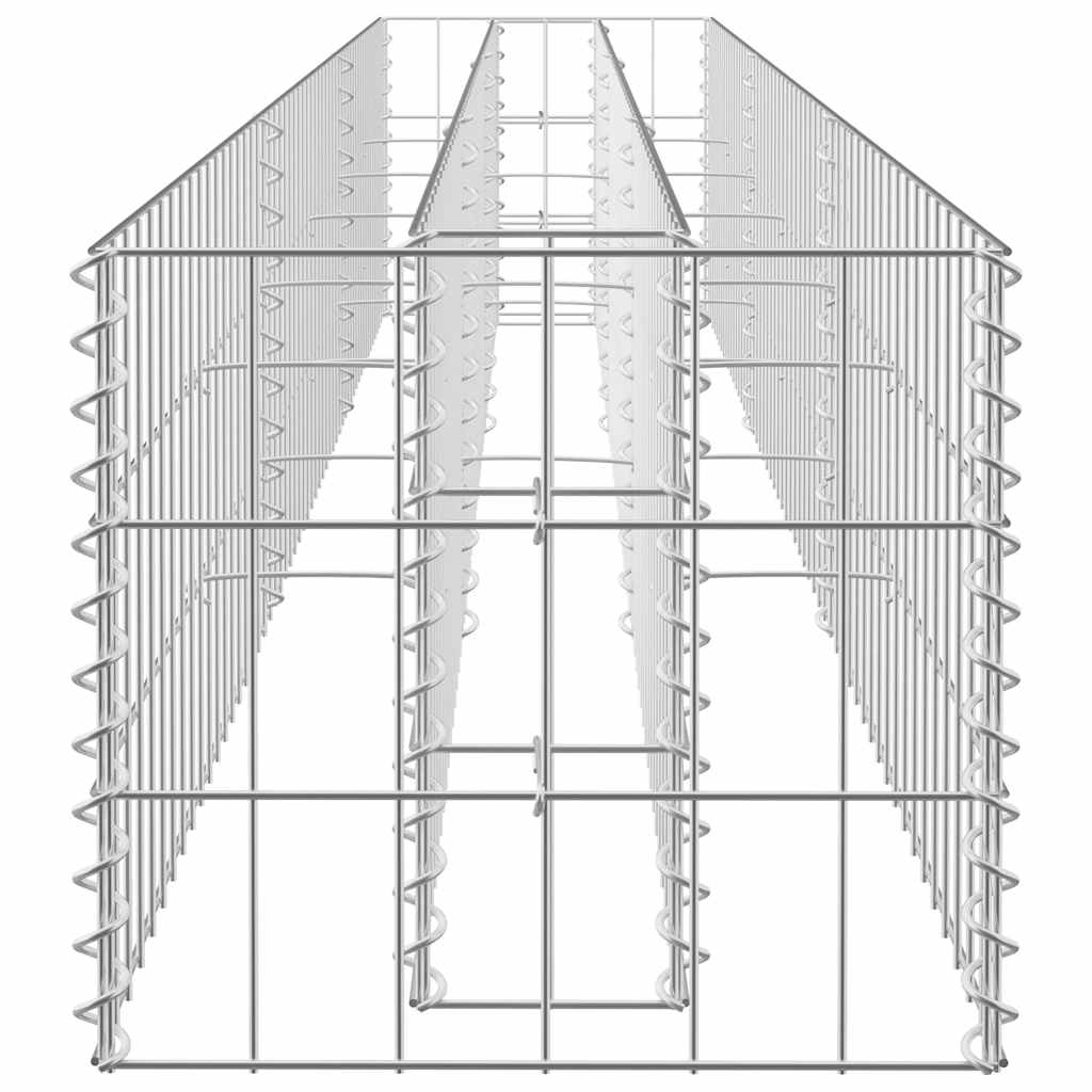 Horganyzott acél gabion magaságyás 270 x 30 x 30 cm 5