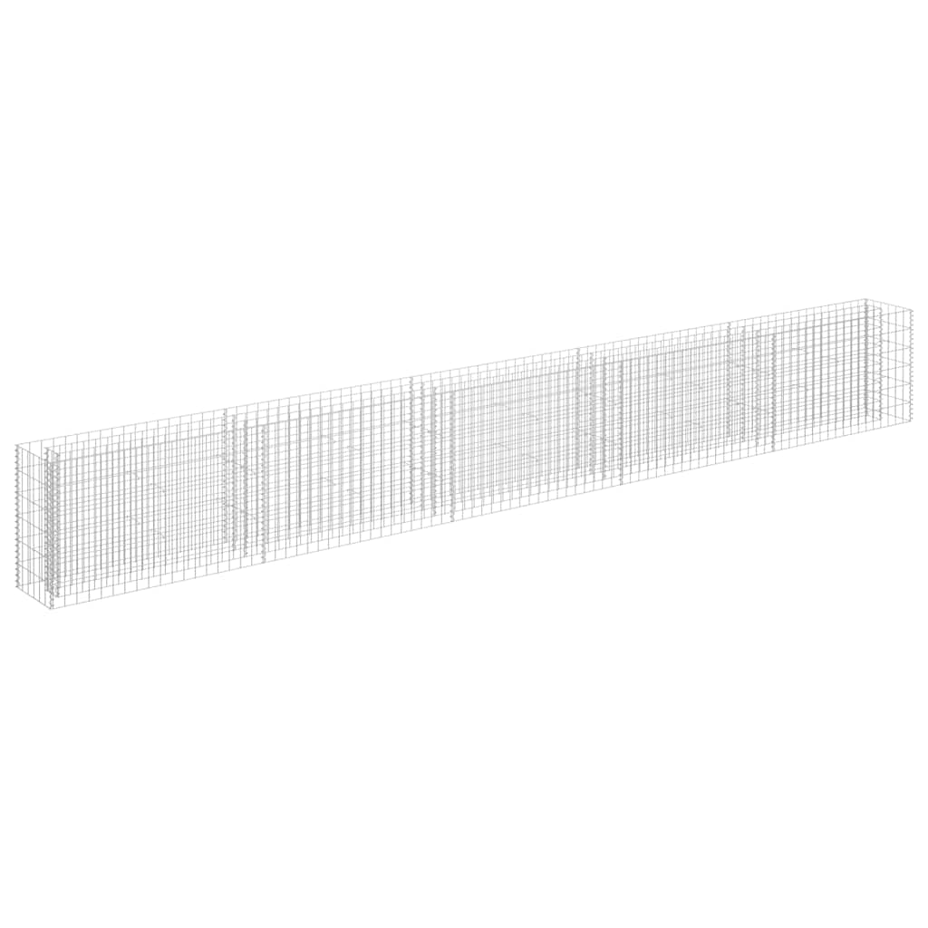 Horganyzott acél gabion magaságyás 450 x 30 x 60 cm 2
