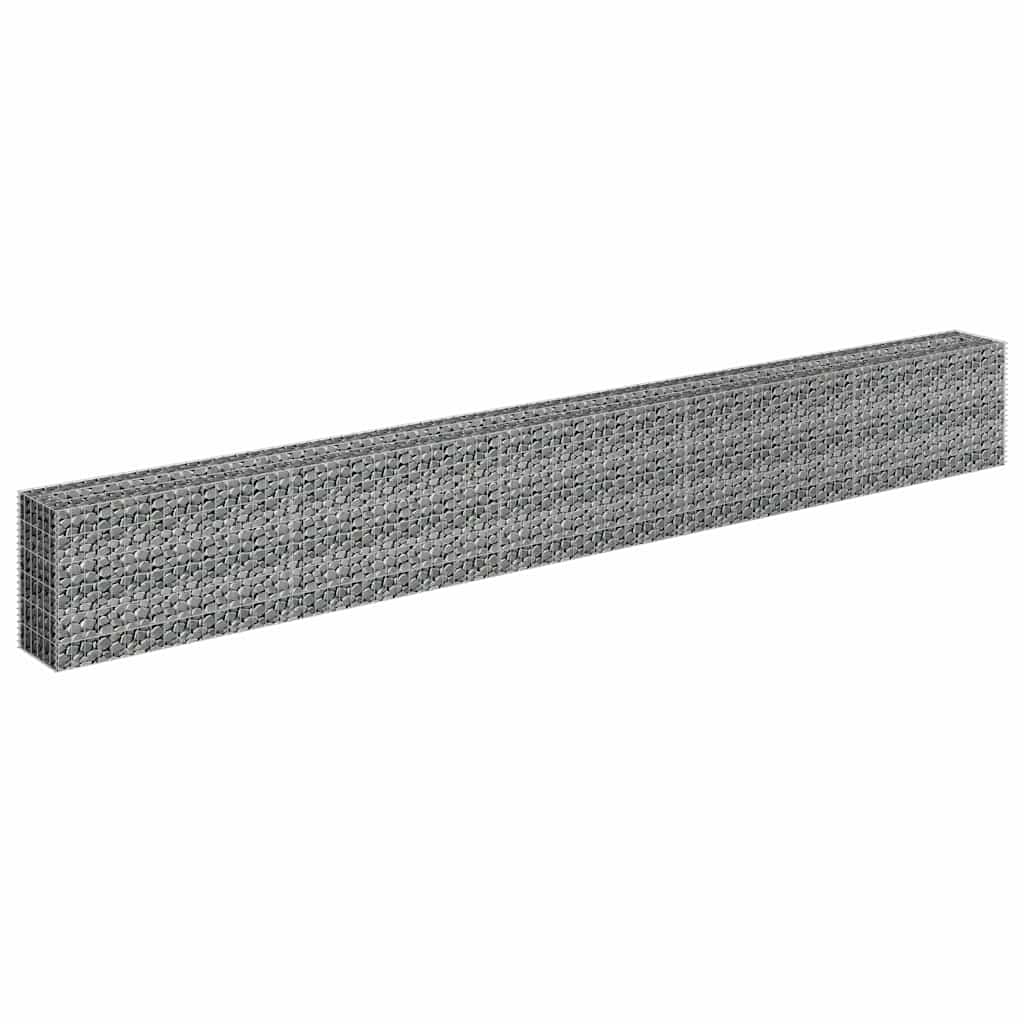 Horganyzott acél gabion magaságyás 450 x 30 x 60 cm 3