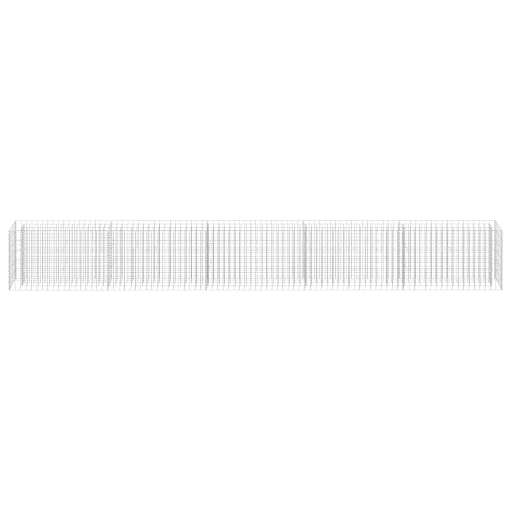 Horganyzott acél gabion magaságyás 450 x 30 x 60 cm 4