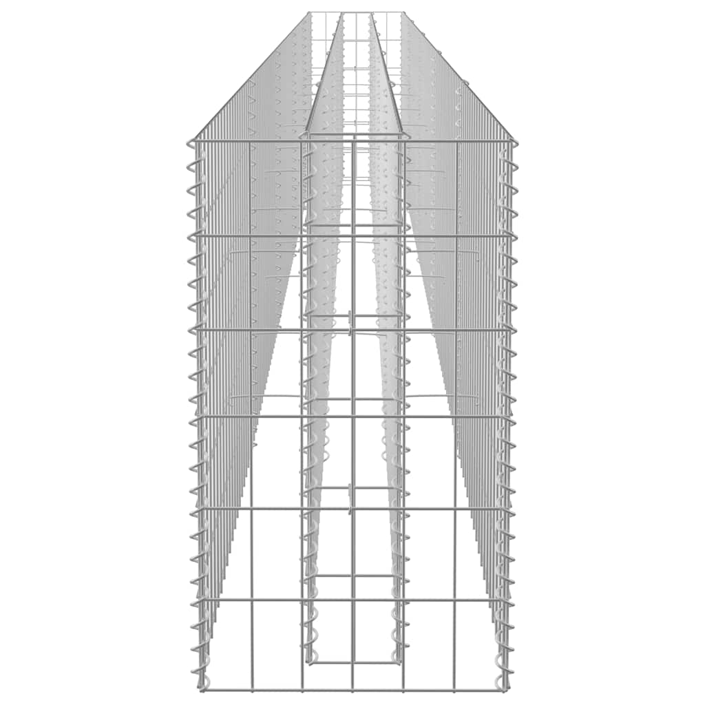 Horganyzott acél gabion magaságyás 450 x 30 x 60 cm 5