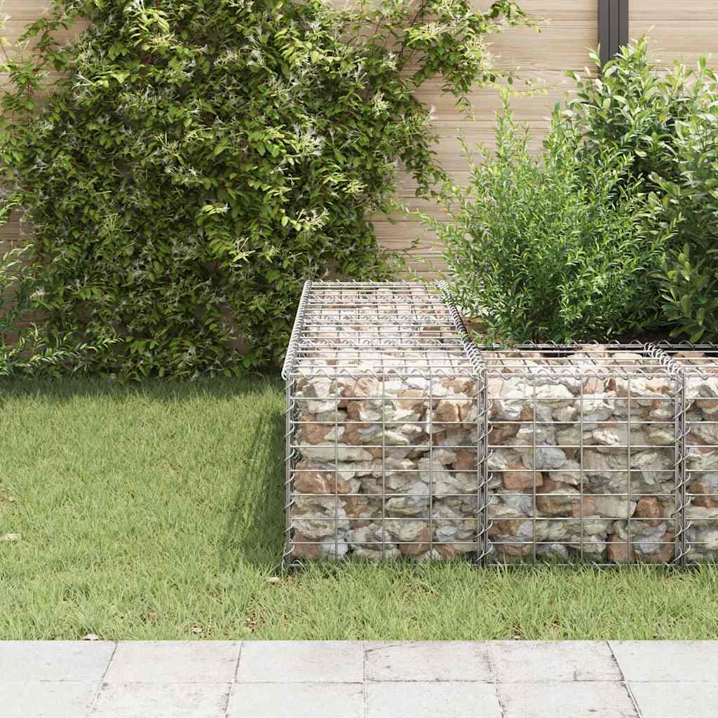Kocka alakú acélhuzal gabion magaságyás 40 x 40 x 40 cm 3