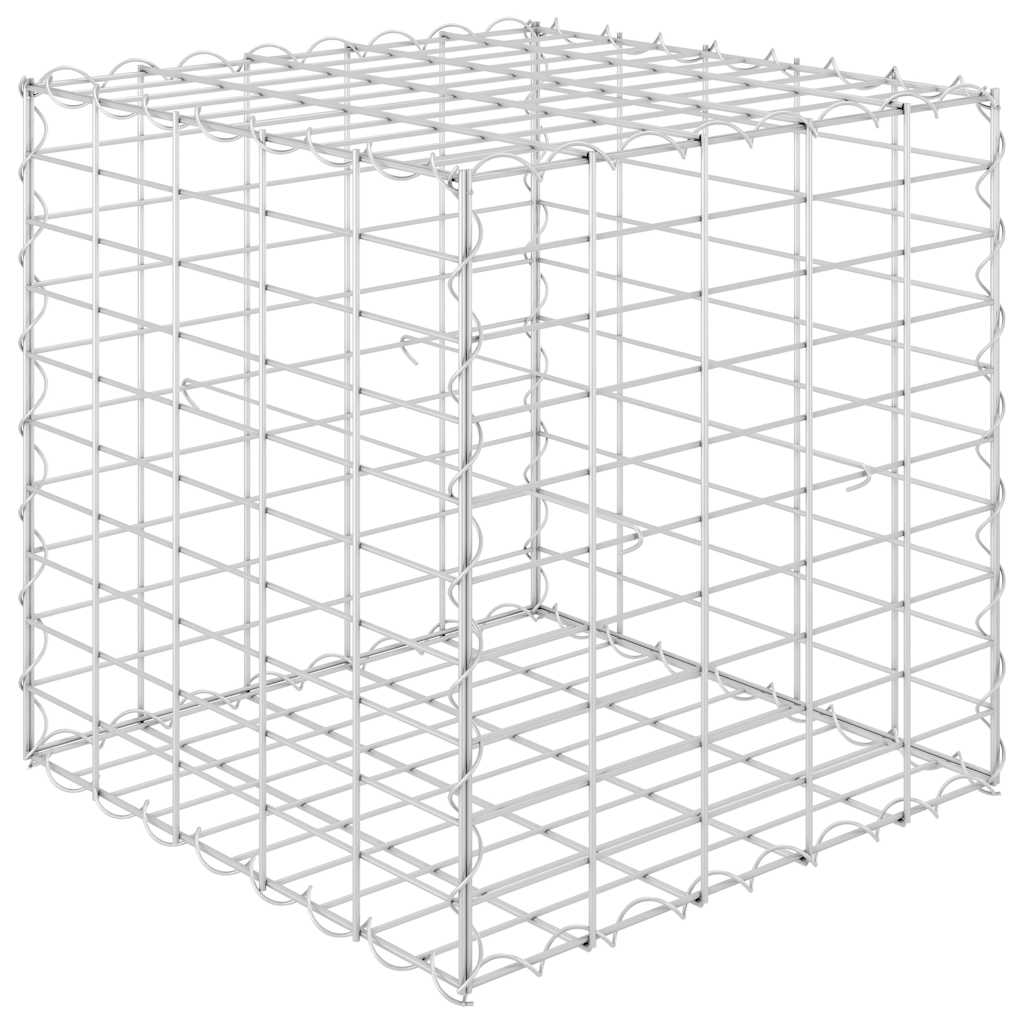 Kocka alakú acélhuzal gabion magaságyás 50 x 50 x 50 cm 2