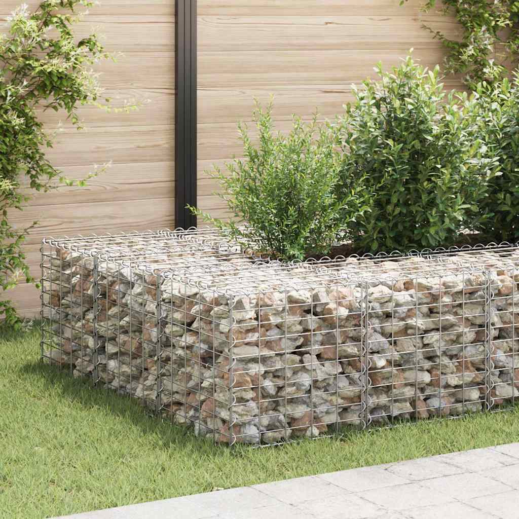 Kocka alakú acélhuzal gabion magaságyás 50 x 50 x 50 cm 3
