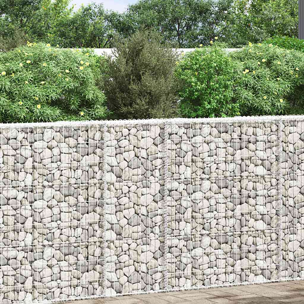 Trapéz alakú horganyzott acél gabion magaságyás 80x20x100 cm 2