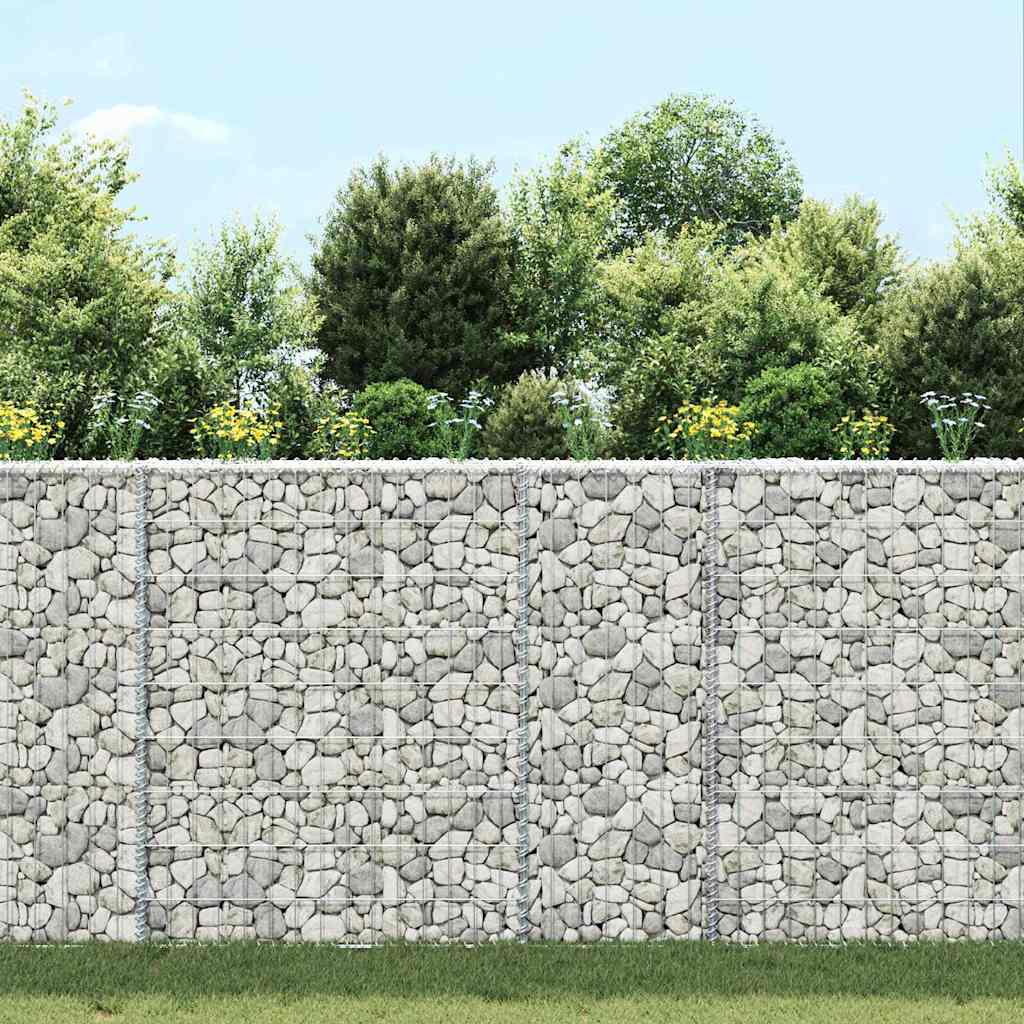 Trapéz alakú horganyzott acél gabion magaságyás 80x20x100 cm 3