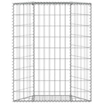 Trapéz alakú horganyzott acél gabion magaságyás 80x20x100 cm 6