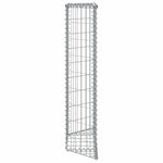 Trapéz alakú horganyzott acél gabion magaságyás 80x20x100 cm 7