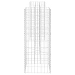 H alakú acéldrót virágtartó gabion 260 x 40 x 100 cm 4