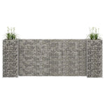 H alakú acéldrót virágtartó gabion 260 x 40 x 100 cm