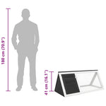 Szürke fa nyúlketrec/állatketrec 6