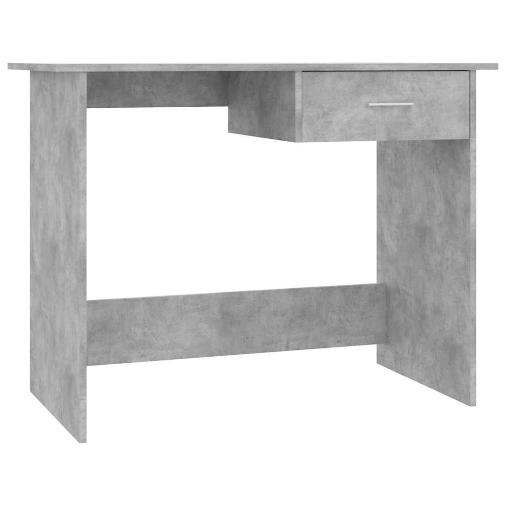 Betonszürke szerelt fa íróasztal 100 x 50 x 76 cm 2