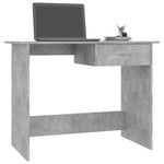Betonszürke szerelt fa íróasztal 100 x 50 x 76 cm 3