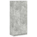 Betonszürke szerelt fa ruhásszekrény 90 x 52 x 200 cm 2