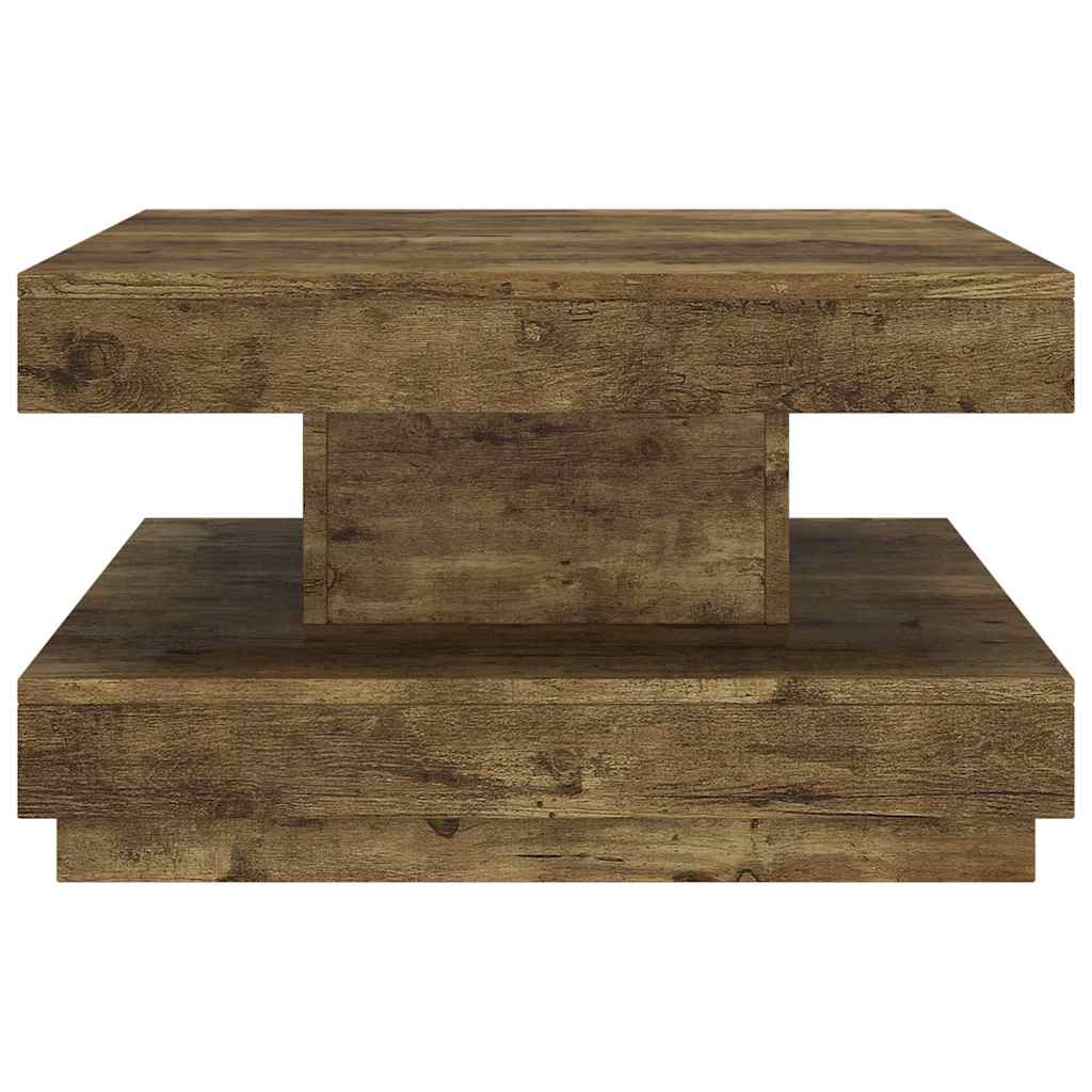 Sötétbarna MDF dohányzóasztal 60 x 60 x 35 cm 3