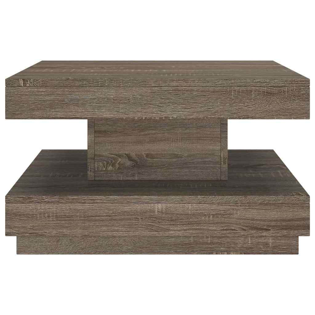 Szürke MDF dohányzóasztal 60 x 60 x 35 cm 3