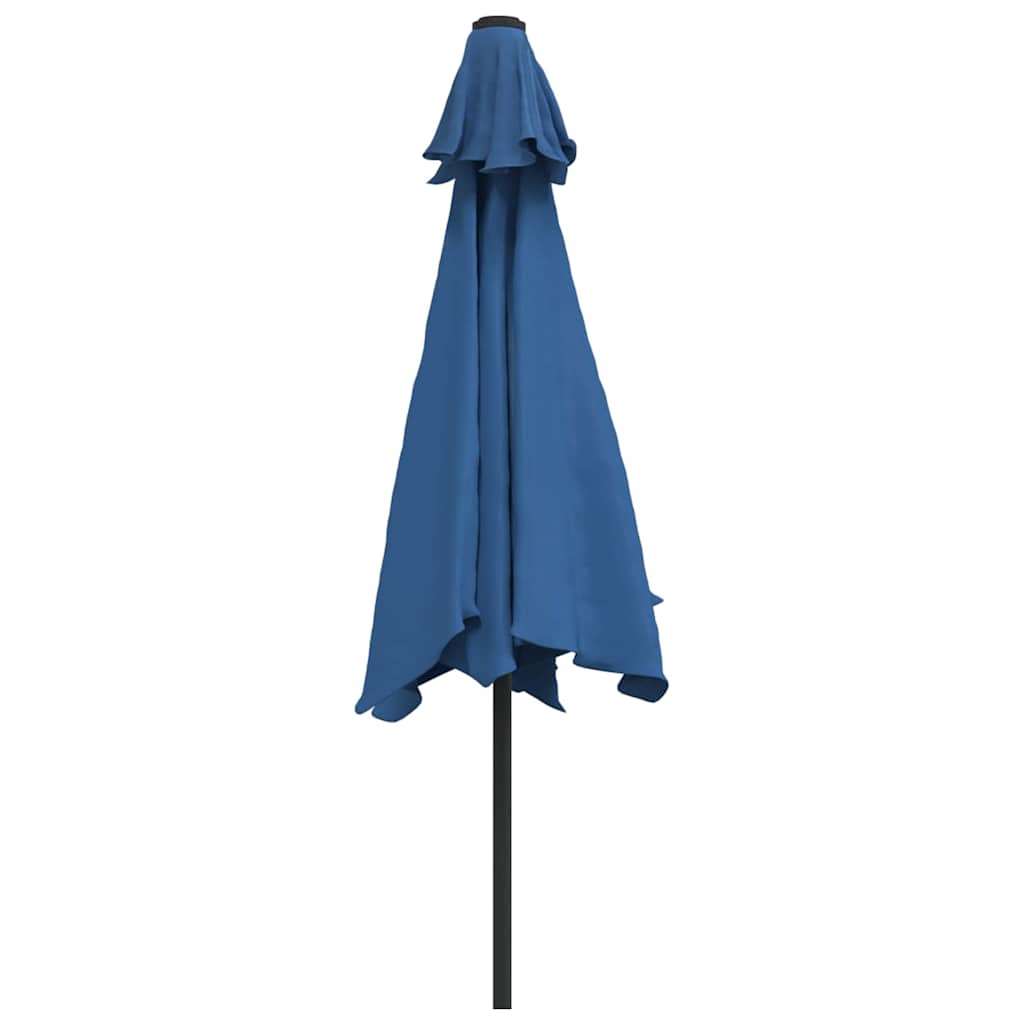 Azúrkék kültéri napernyő fémrúddal 300 cm 4