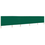 Zöld 5 paneles szövet szélfogó 600 x 120 cm 2
