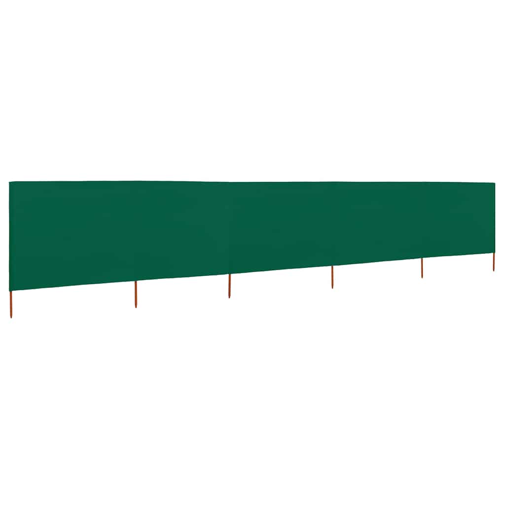 Zöld 5 paneles szövet szélfogó 600 x 120 cm 2
