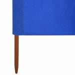 Azúrkék 5 paneles szövet szélfogó 600 x 120 cm 5