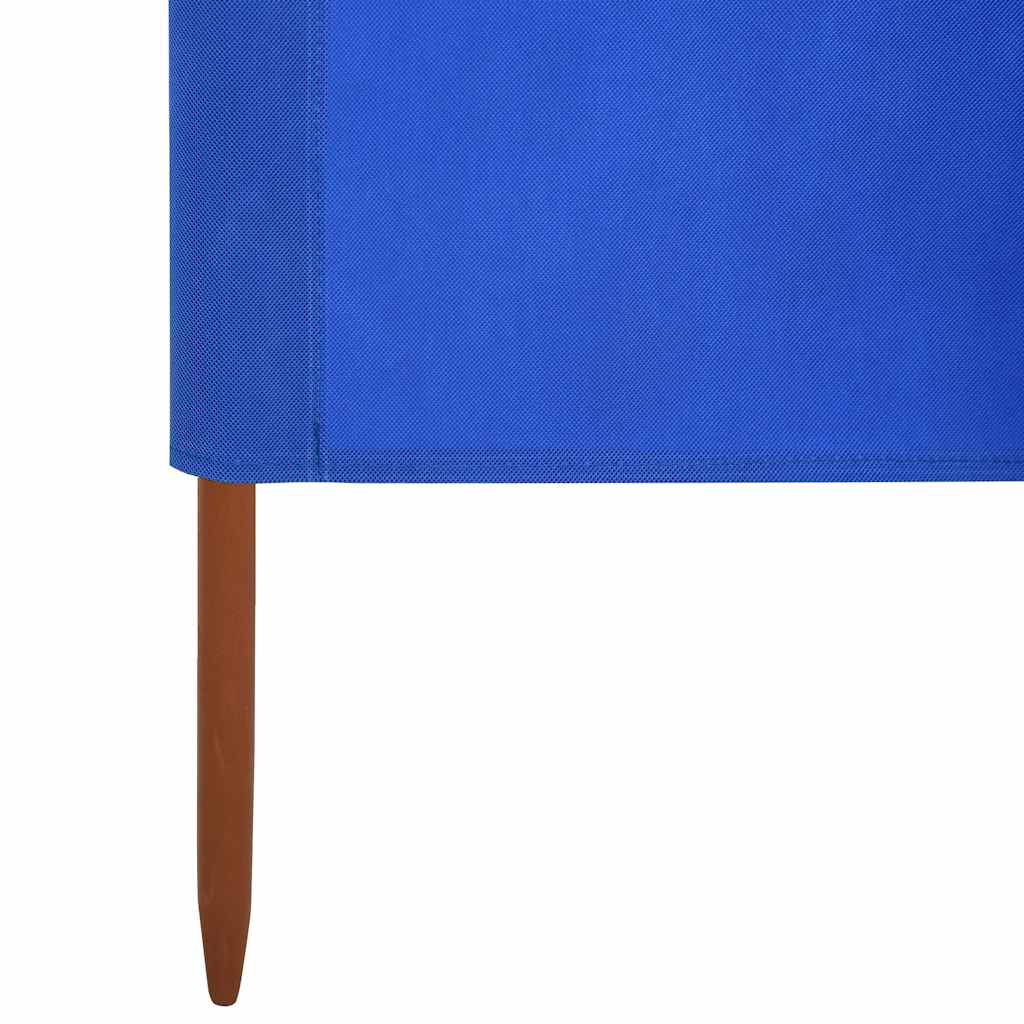Azúrkék 6-paneles szövet szélfogó 800 x 80 cm 5