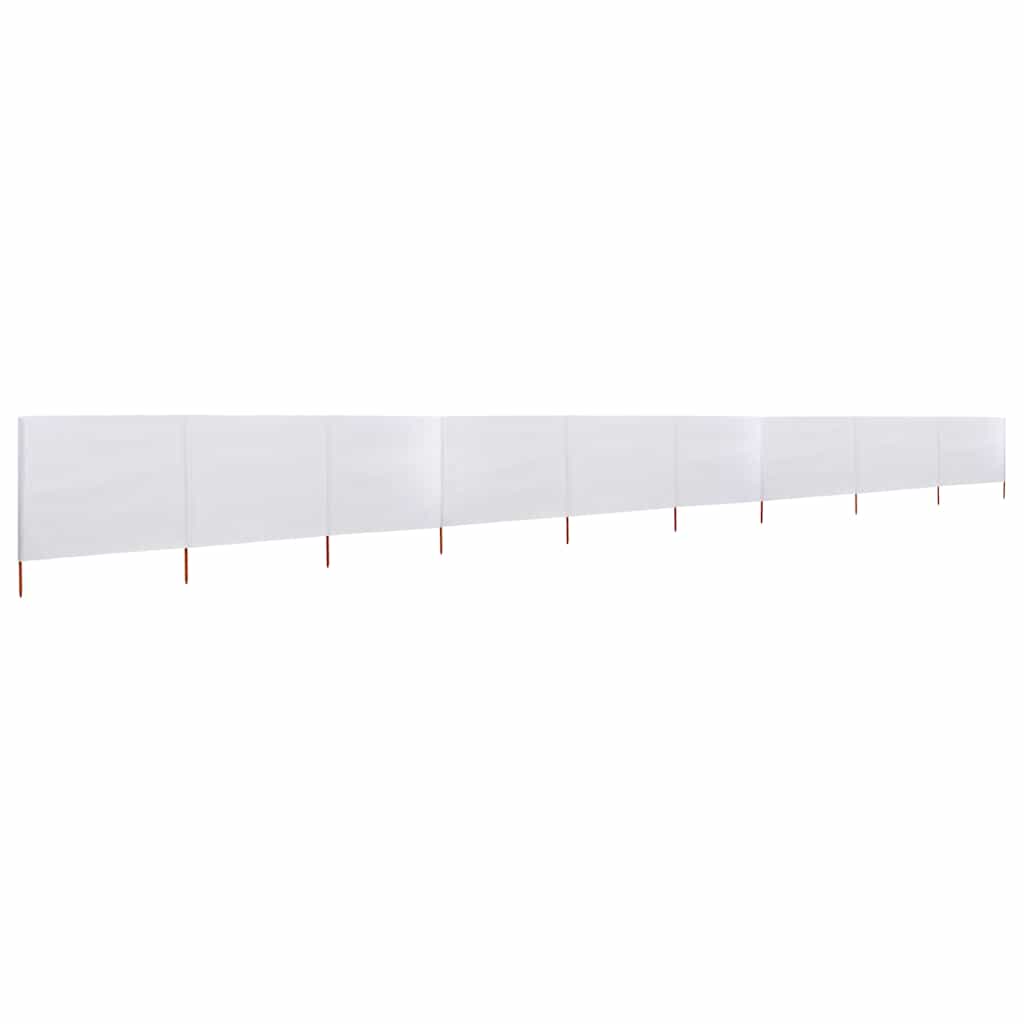 Homokfehér 9-paneles szövet szélfogó 1200 x 120 cm 2