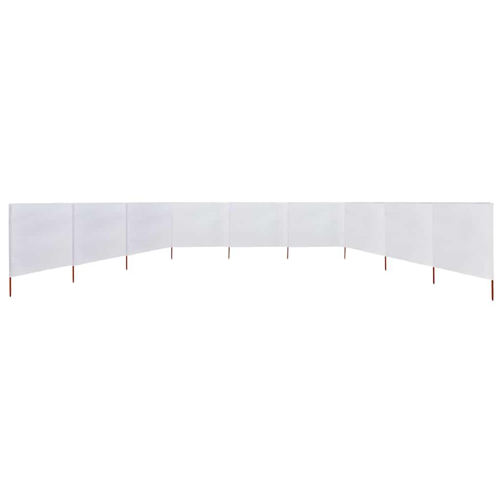 Homokfehér 9-paneles szövet szélfogó 1200 x 120 cm 3
