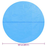 Kék polietilén medencetakaró 527 cm 6