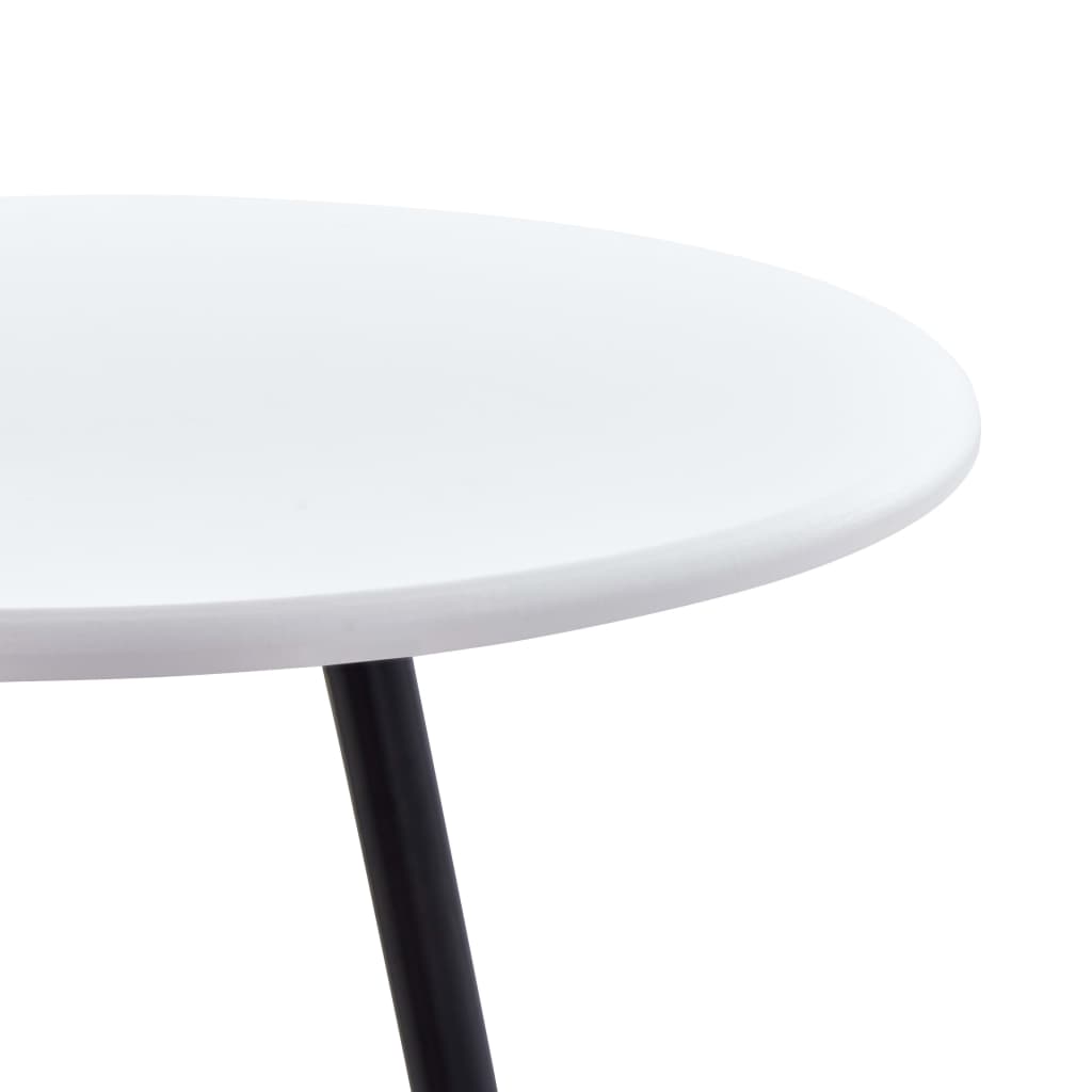 Fehér MDF bárasztal 60 x 107,5 cm 3