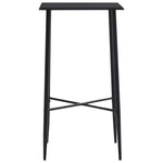 Fekete MDF bárasztal 60 x 60 x 111 cm 2