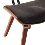 6 db szürke hajlított fa és szövet étkezőszék 7