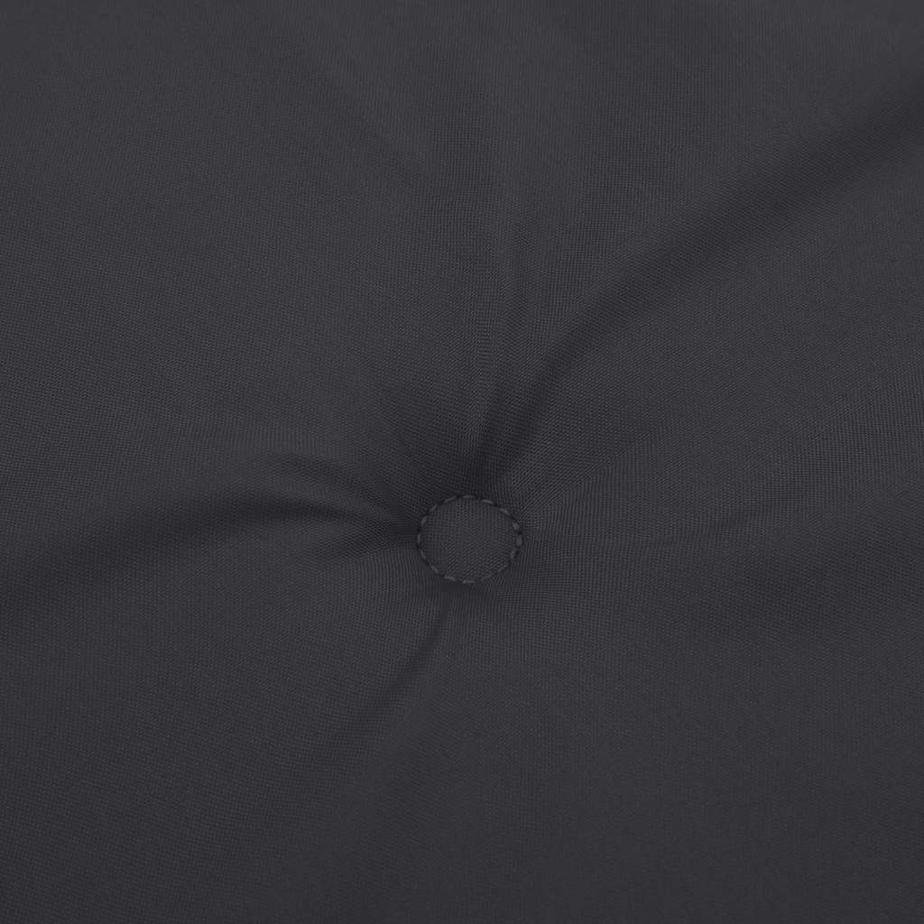 2 db fekete szövet kerti magas háttámlájú székpárna 120x50x3 cm 8