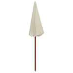 Homokszínű napernyő acélrúddal 180 cm 2
