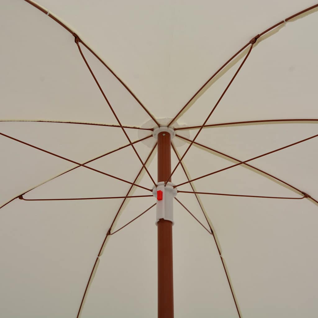 Homokszínű napernyő acélrúddal 180 cm 4