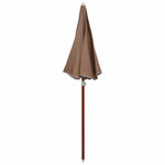 Tópszínű napernyő acélrúddal 180 cm 2