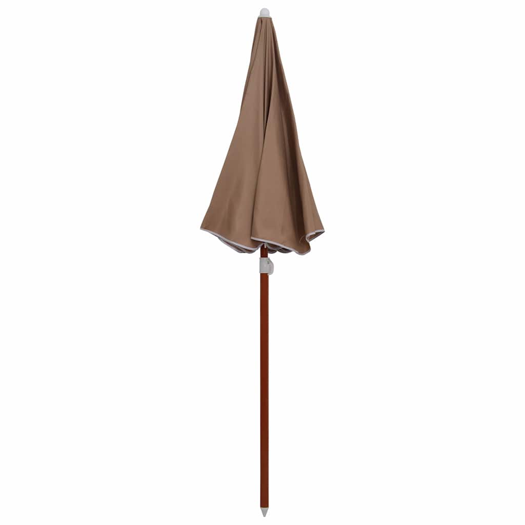 Tópszínű napernyő acélrúddal 180 cm 2